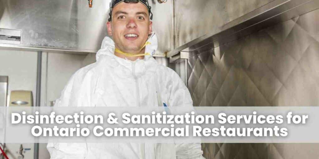 Disinfection & Sanitization Services for Ontario Commercial Restaurants